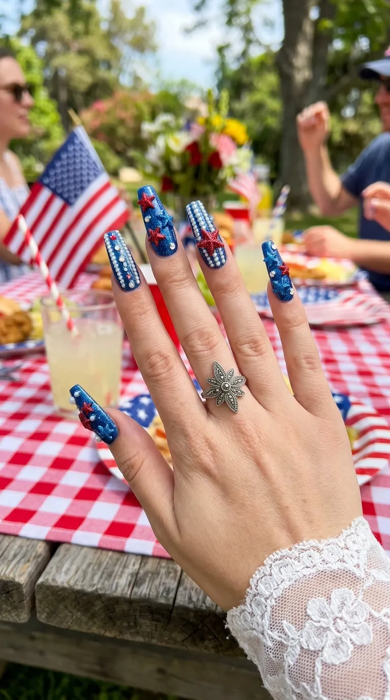4th of July Nails: 25 Red, White & Blue Ideas