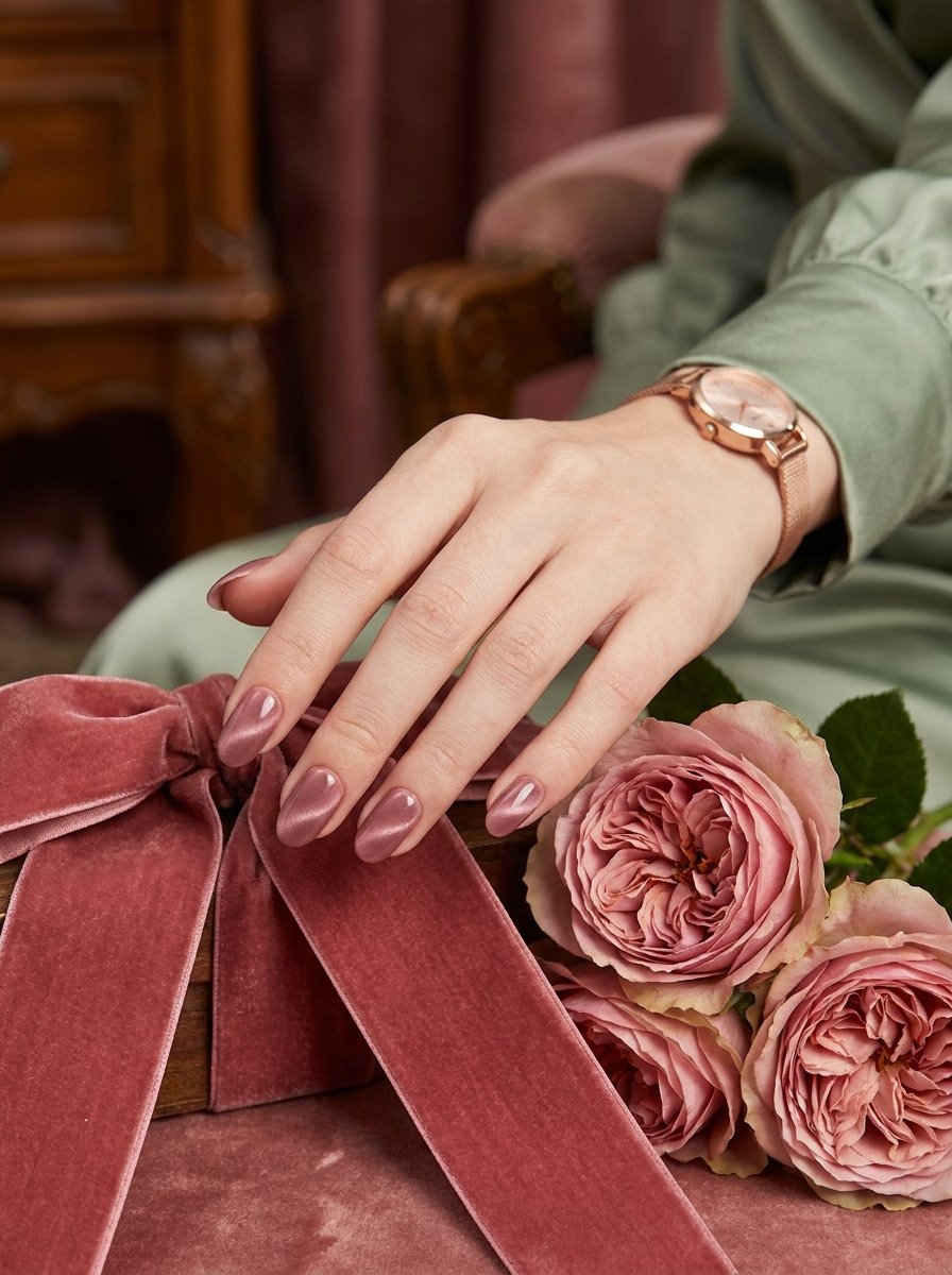 Cat Eye Nails: The Magnetic Velvet Manicure, Explained — The Fern Edit