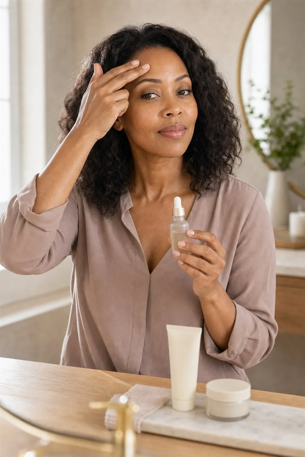 9 Ways to Soften Forehead Wrinkles (No Needles) — pin it on Pinterest