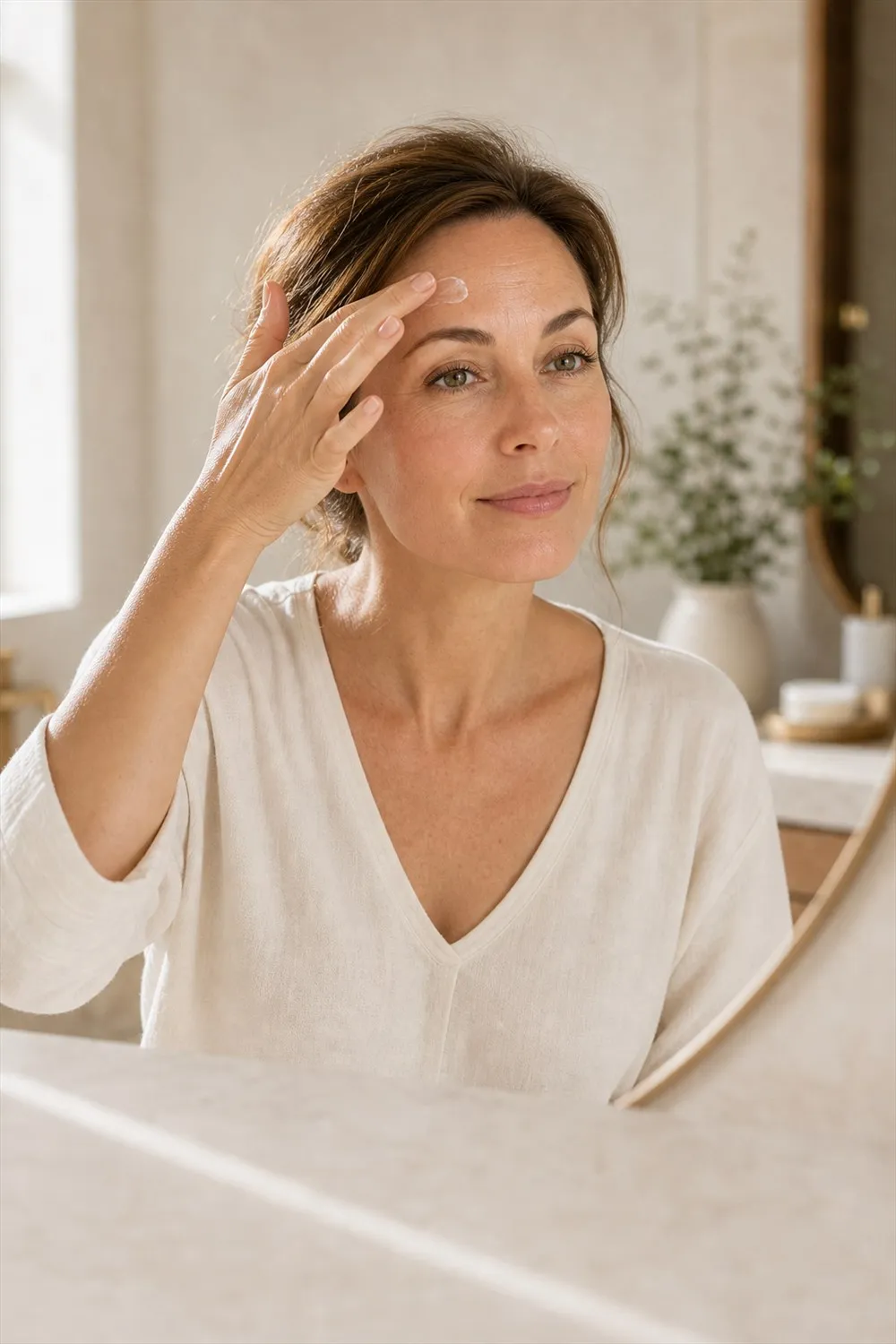 Smooth Forehead Wrinkles — No Botox Needed — pin it on Pinterest