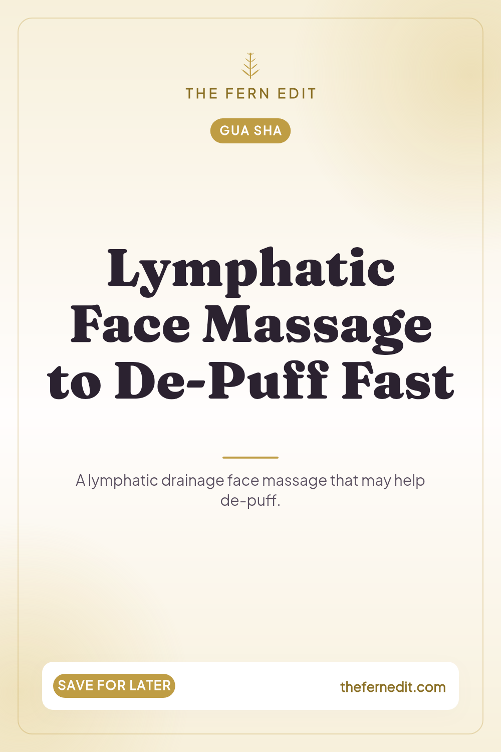 Lymphatic Face Massage to De-Puff Fast — pin it on Pinterest
