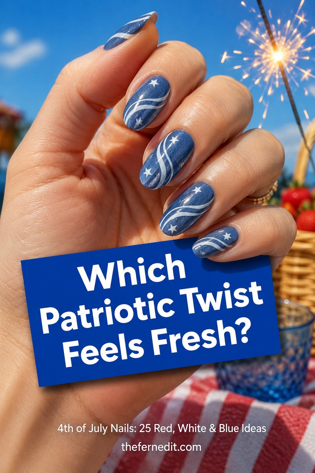 4th of July Nails: 25 Red, White & Blue Ideas