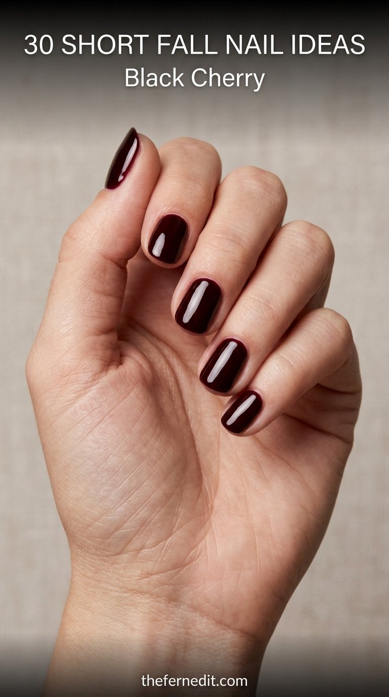 Black cherry nail ideas
