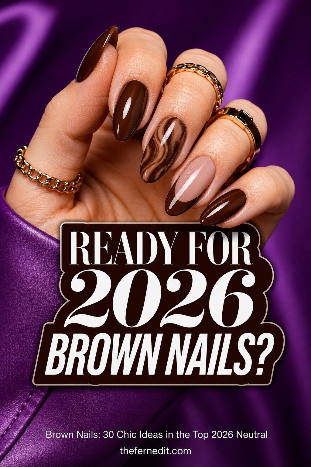 Brown Nails: 30 Chic Ideas in the Top 2026 Neutral