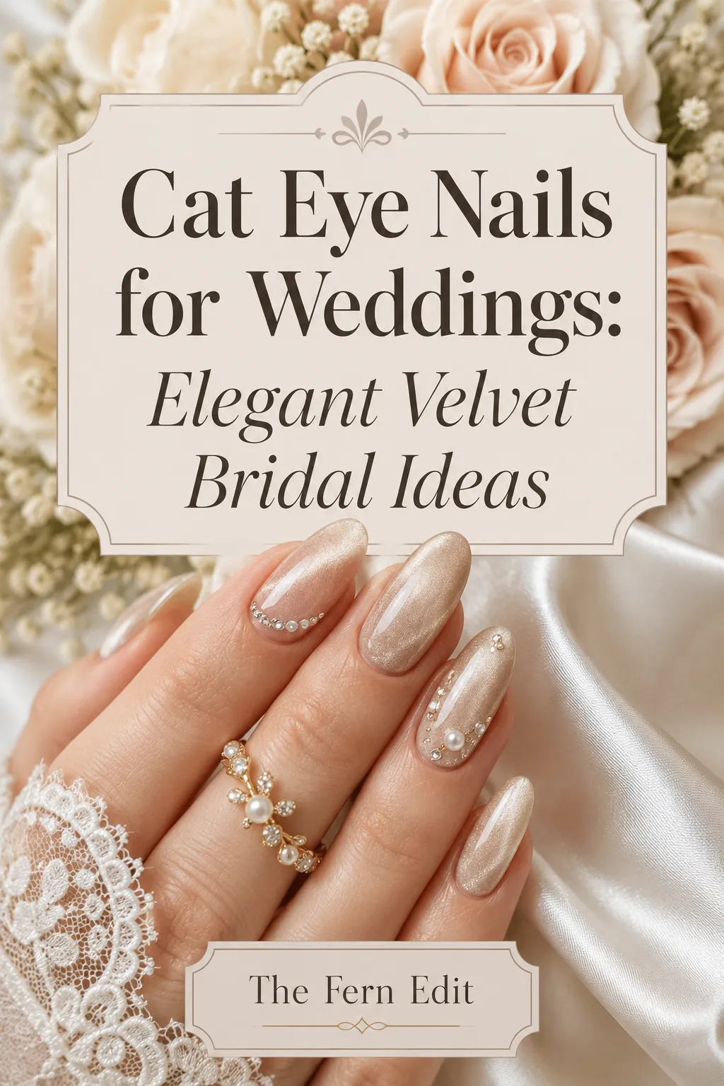 Cat eye nails for weddings elegant velvet bridal ideaspng