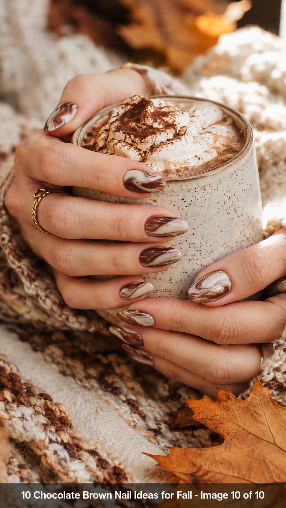 Chocolate Brown Nail Ideas That Warm Up Fall