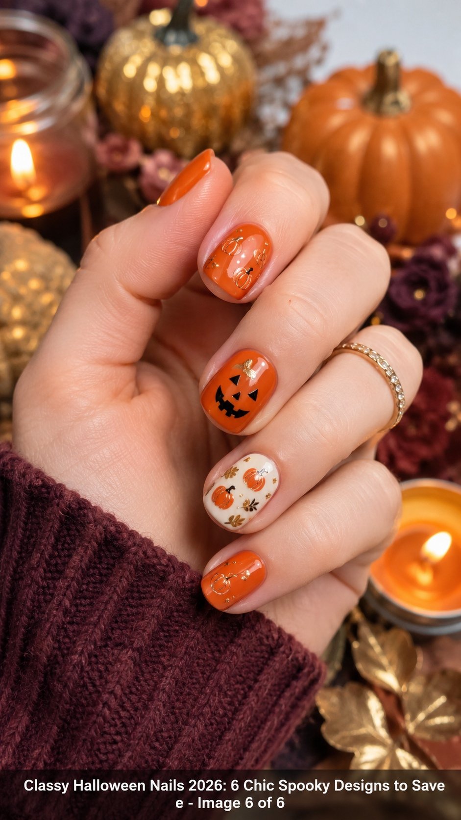 Classy Halloween Nails 2026