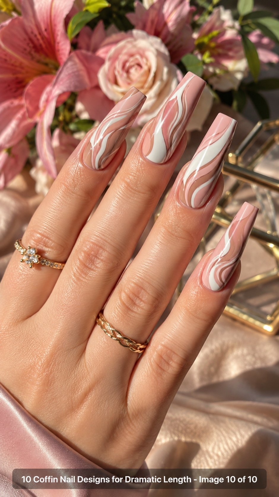 10 Coffin Nail Designs for Dramatic Length