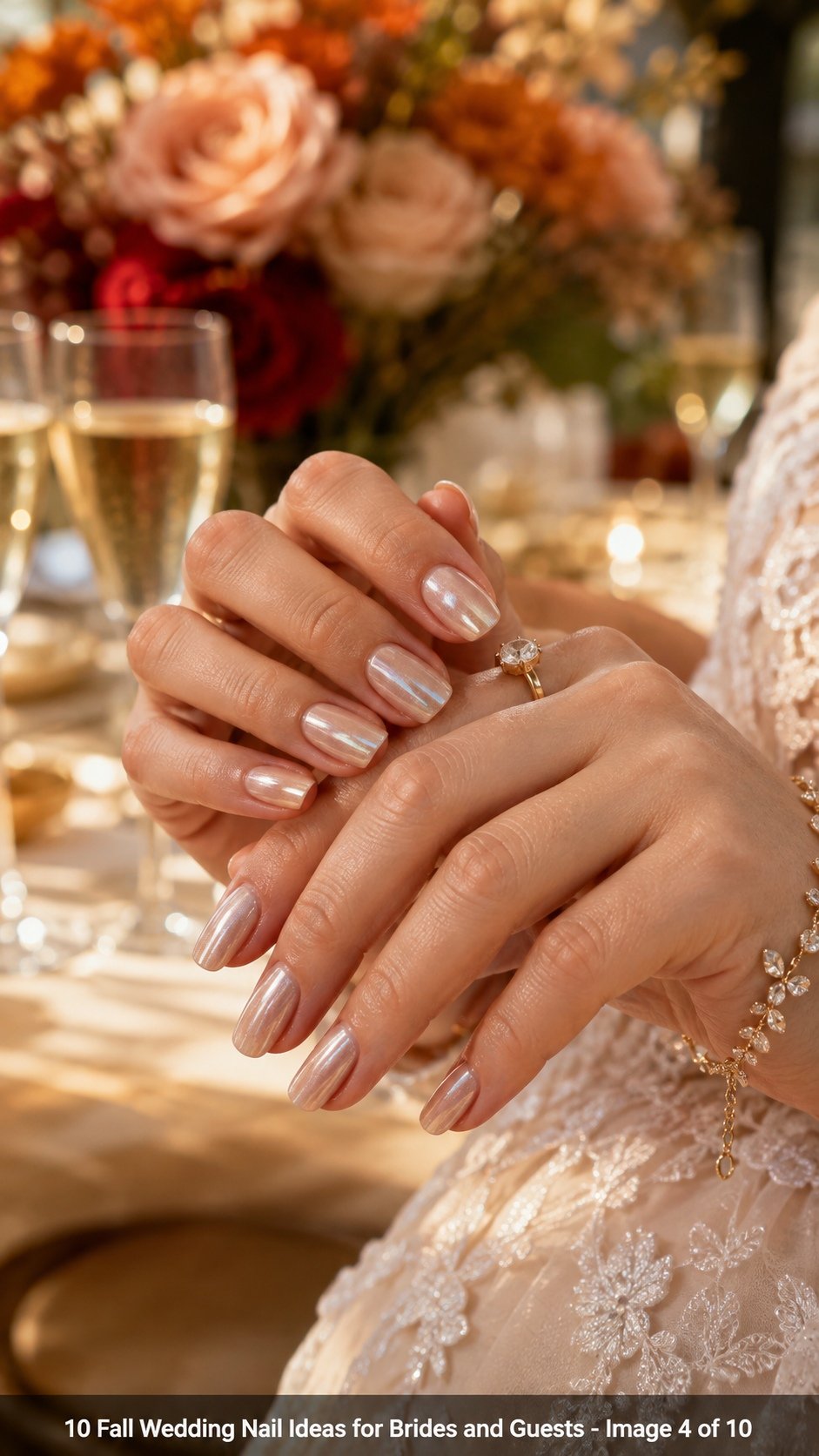 What are the most popular wedding nail colors?