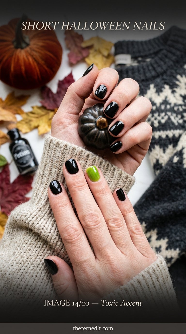 Female hands with halloween nails