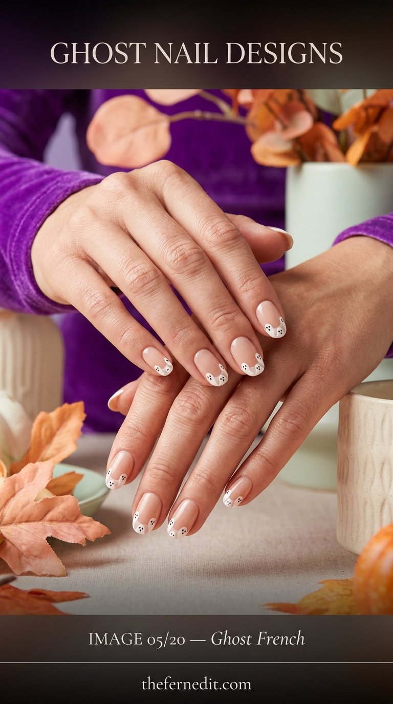 Ghost nail designs photograph