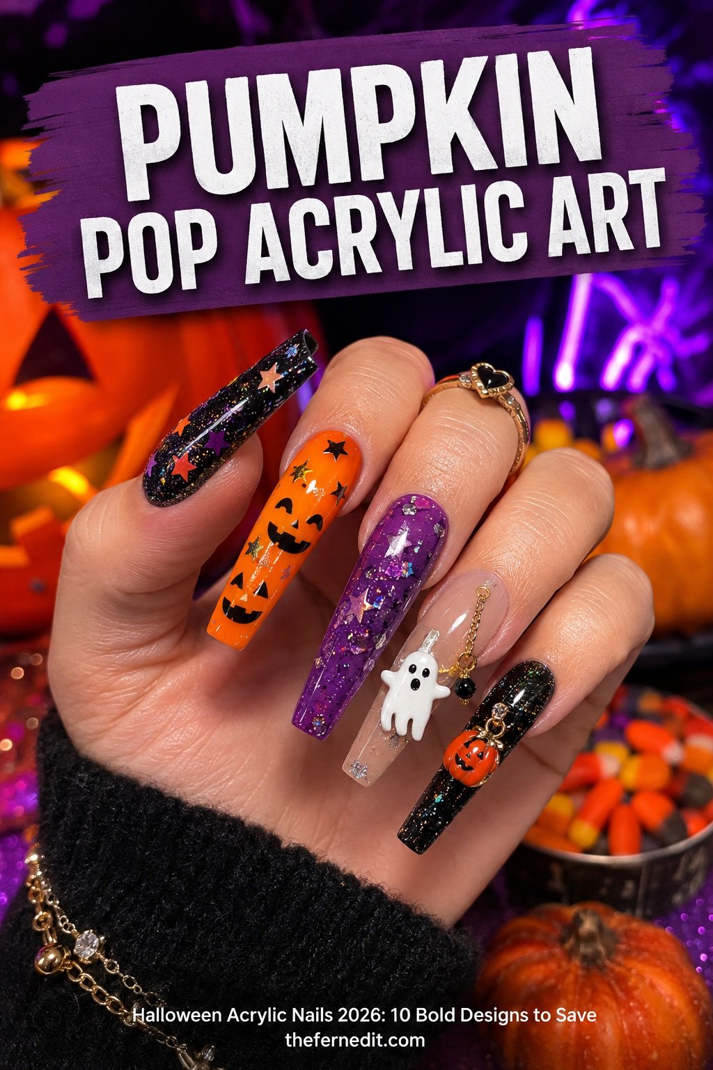 Halloween Acrylic Nails 2026