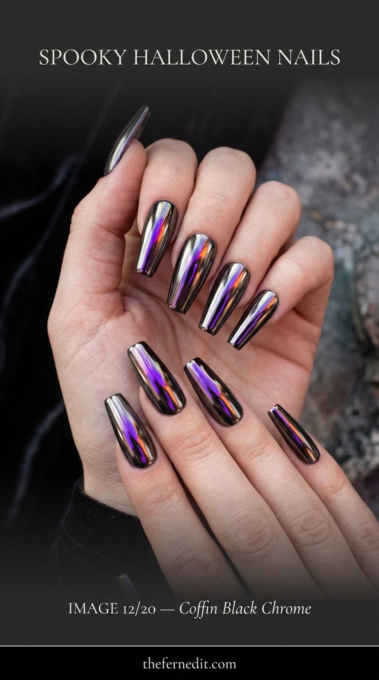 Halloween nails photography and