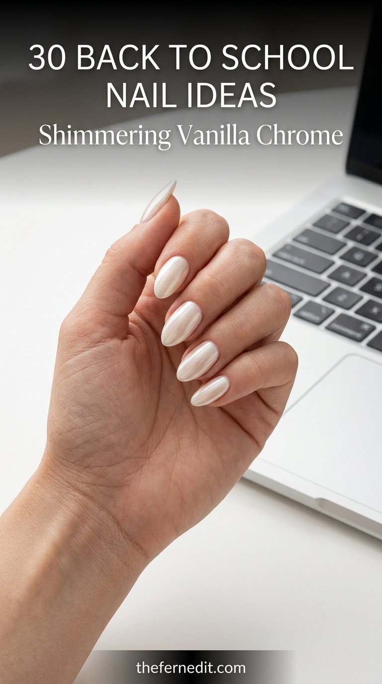 Hand near laptop on desk