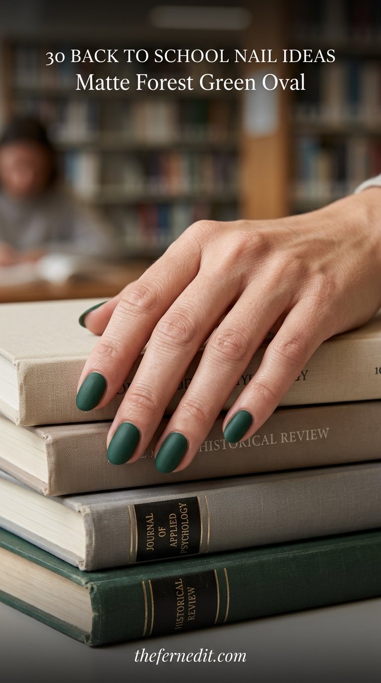 Hand resting on academic journals