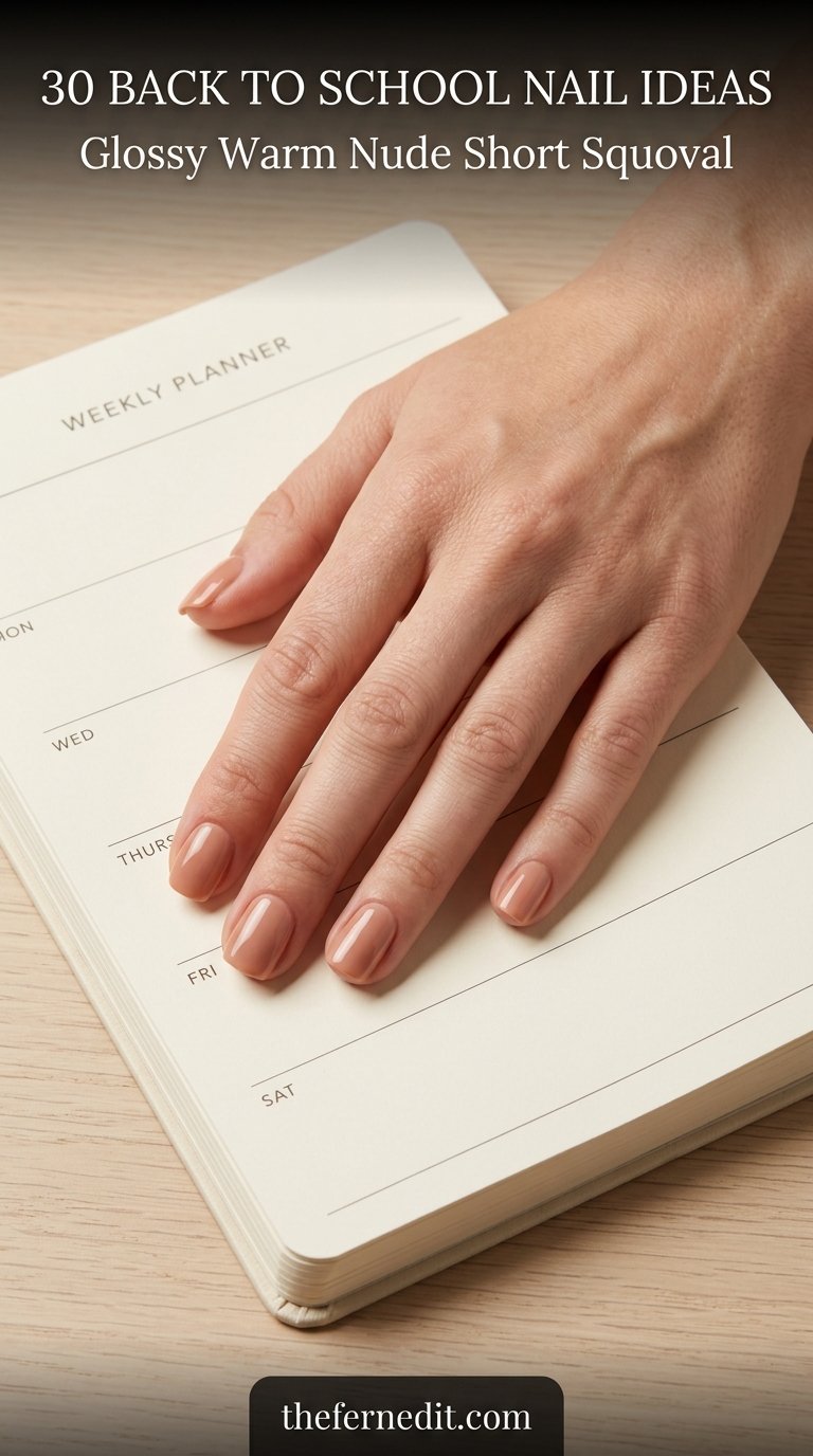 Hand resting on weekly planner