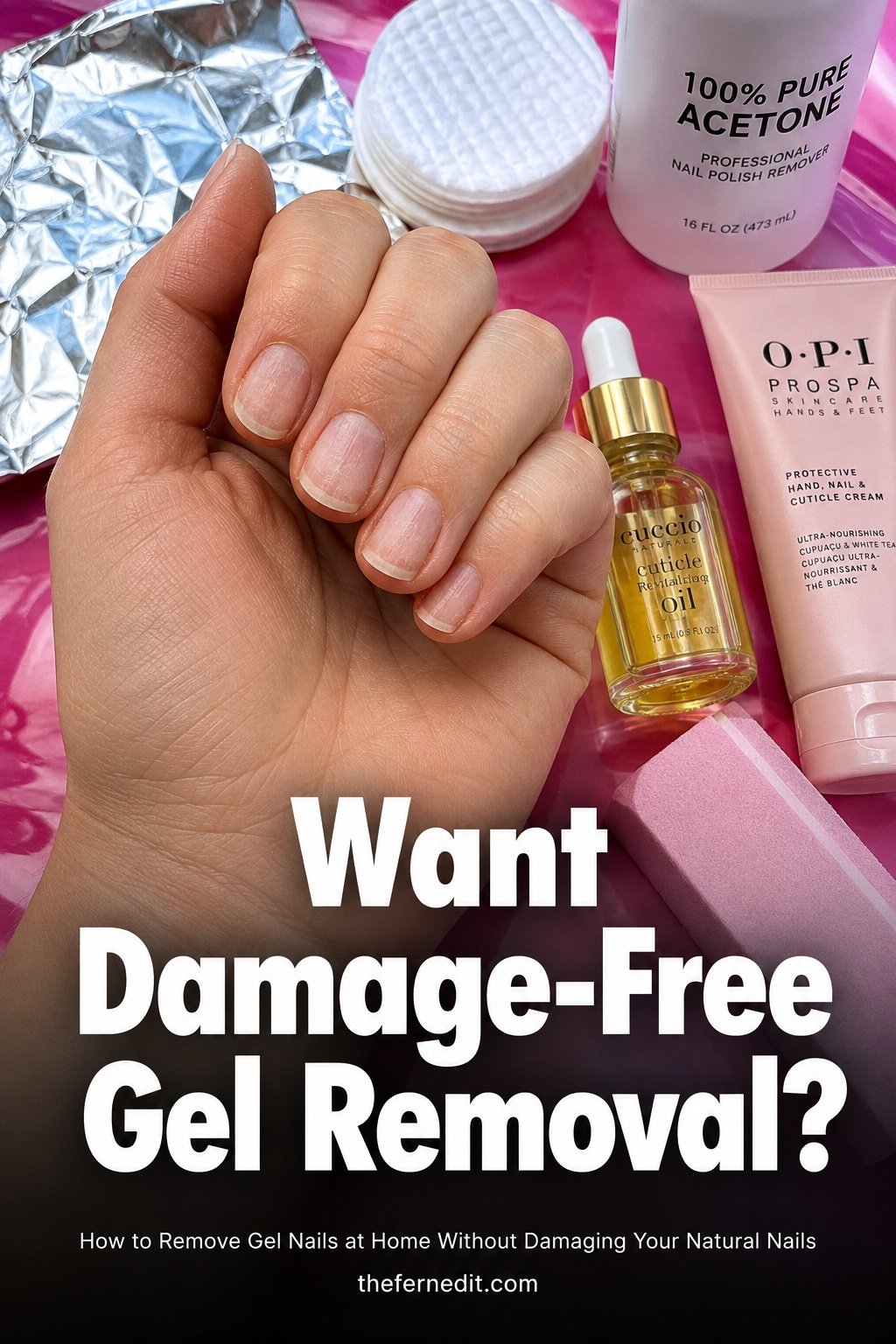 How to Remove Gel Nails at Home Without Damaging