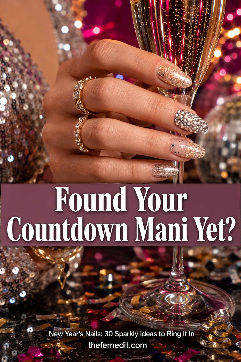New Year's Nails: 30 Sparkly Ideas to Ring It In