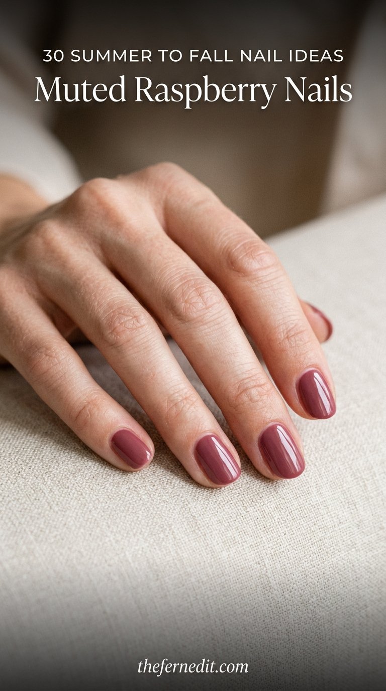 Raspberry nails beauty editorial