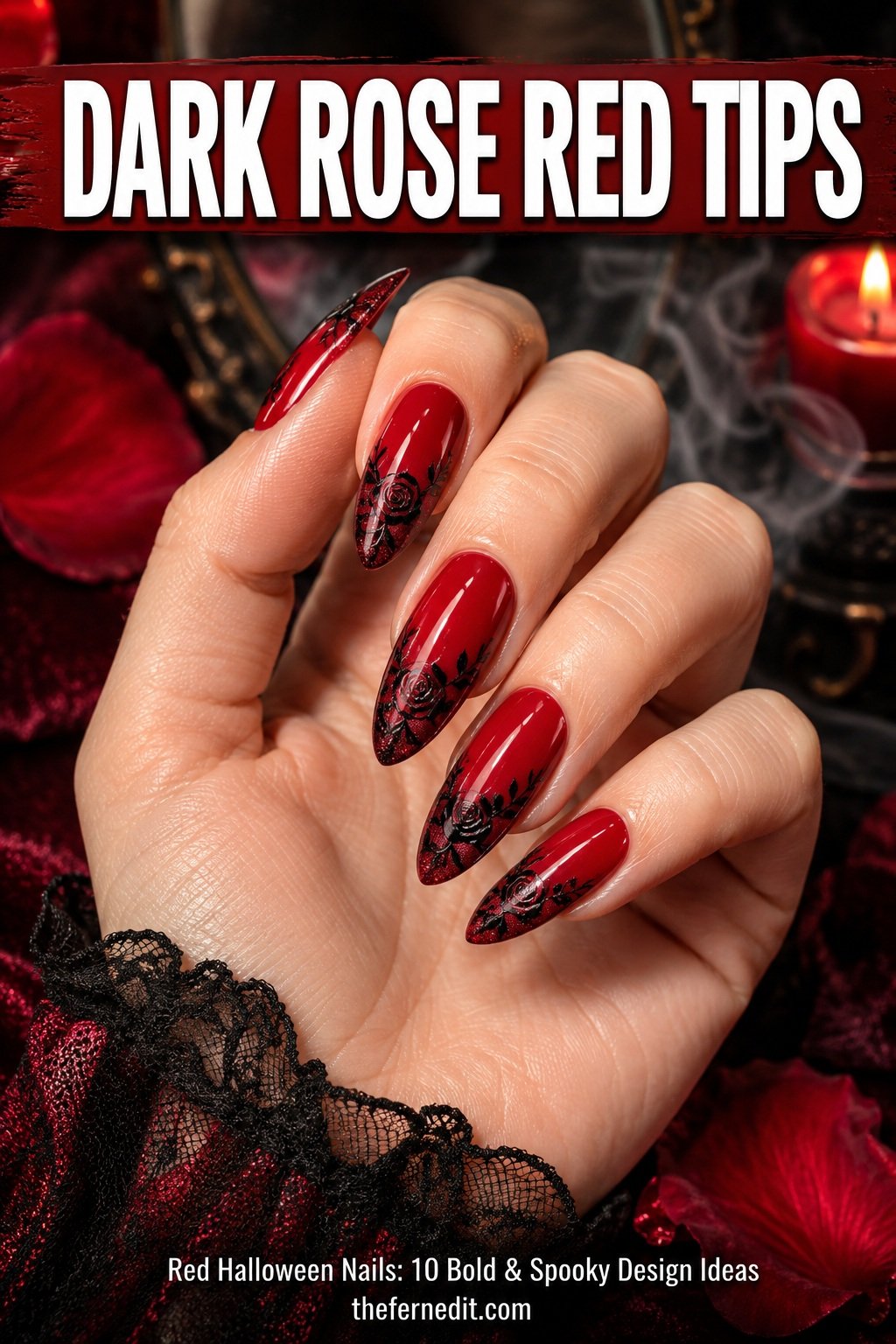 Red Halloween Nails