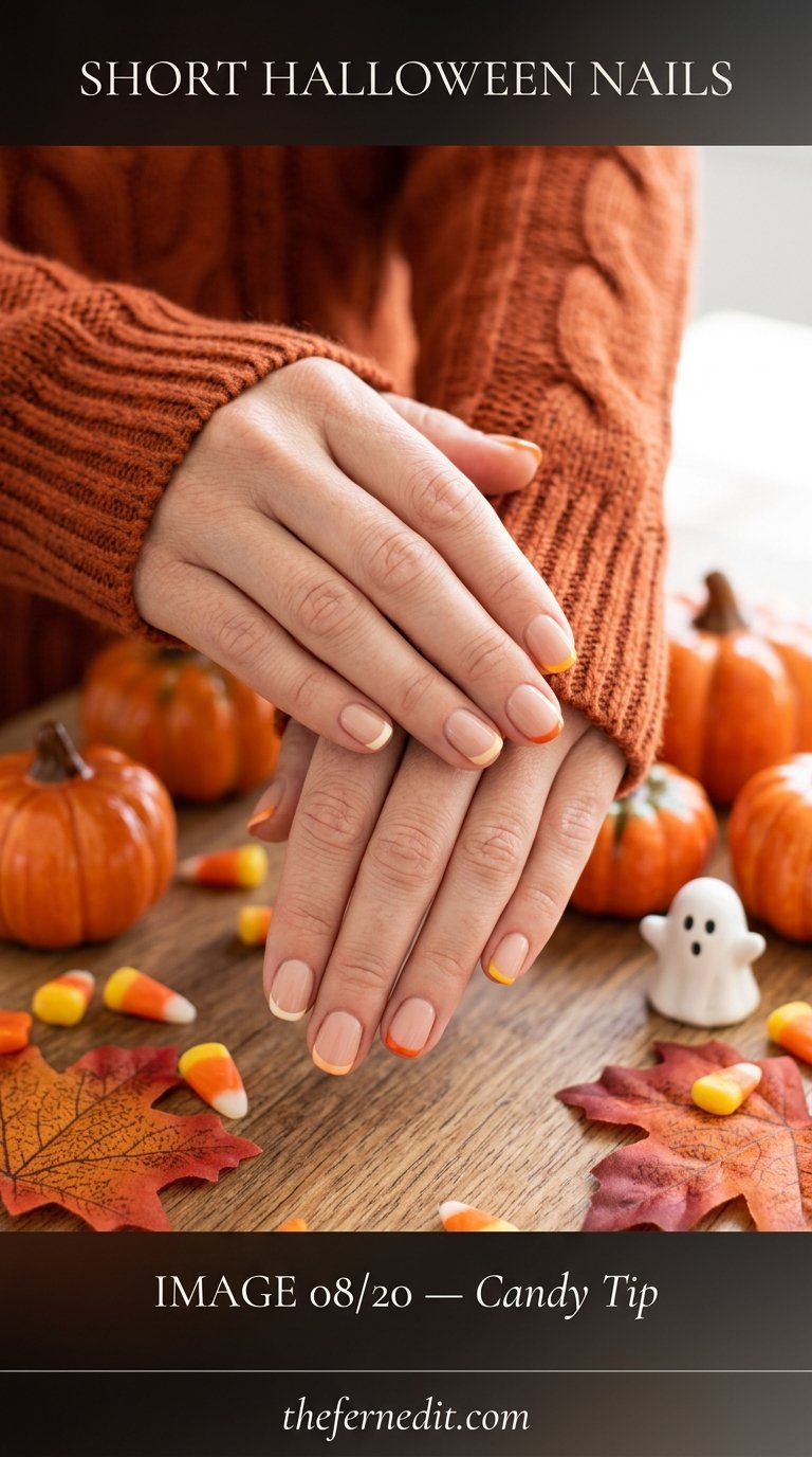 Short halloween nails photography