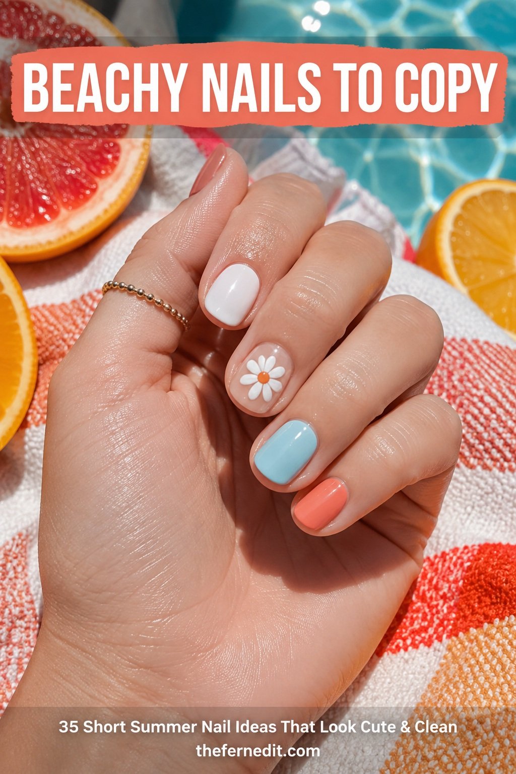35 Short Summer Nail Ideas That Look Cute & Clean