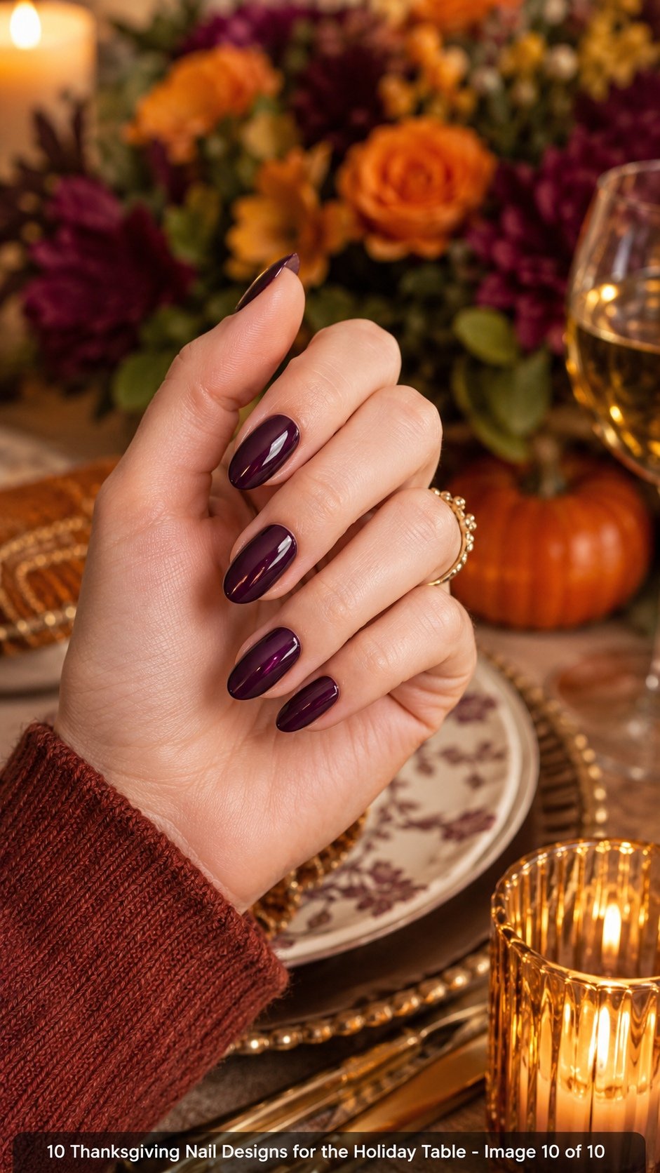 10 Thanksgiving Nail Designs for the Holiday Table