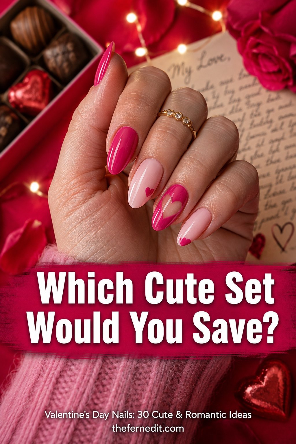 Valentine's Day Nails: 30 Cute & Romantic Ideas