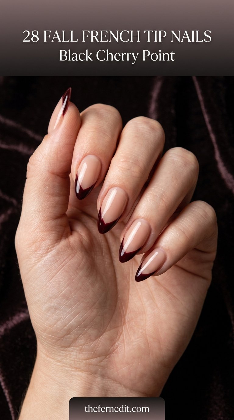 Woman displaying black cherry fr