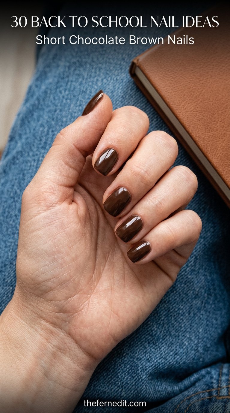 10 Chocolate Brown Nail Ideas for Fall