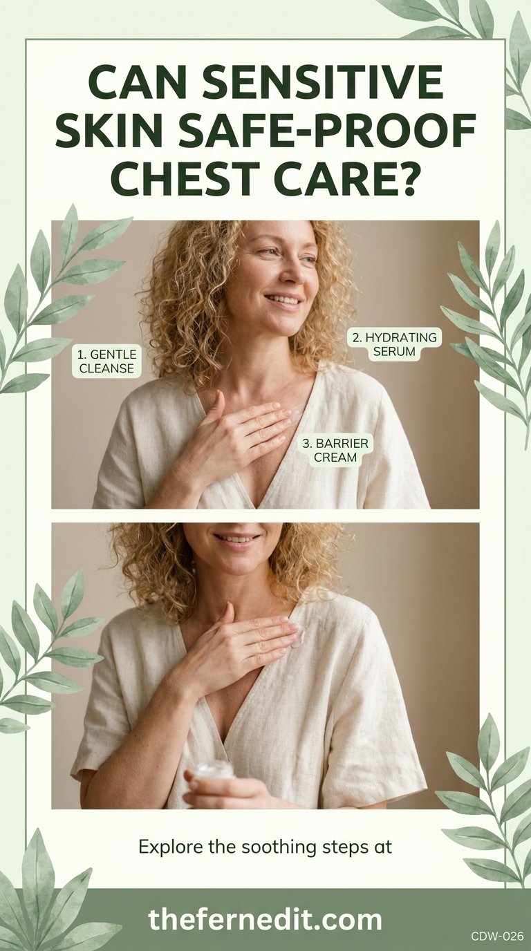 A minimal topical routine for thinner chest skin