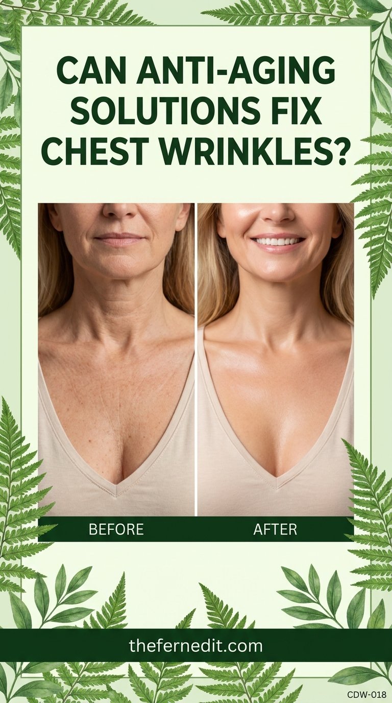 Woman showing smooth chest skin